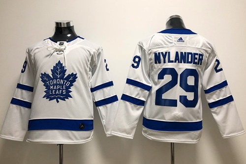 Adidas Toronto Maple Leafs 29 William Nylander White Road Authentic Stitched Youth NHL Jersey